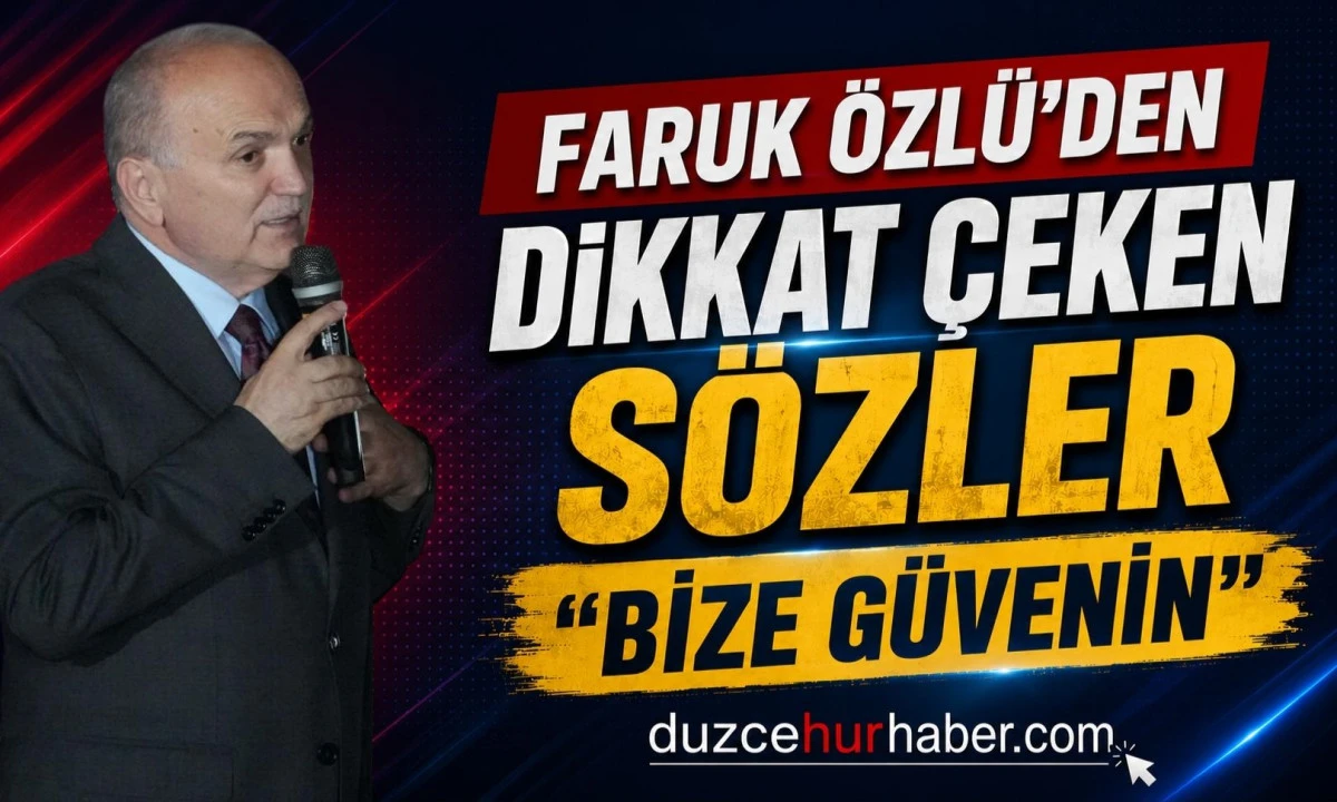 Faruk &Ouml;zl&uuml;'den peş peşe m&uuml;jdeler: "Bize g&uuml;venin"