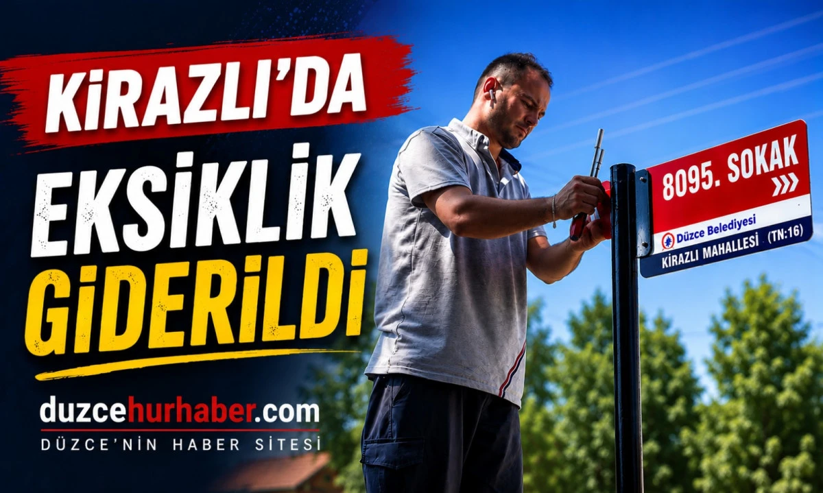 Faruk &Ouml;zl&uuml;'n&uuml;n Talimatıyla Kirazlı Mahallesi'nde Eksik Tabelalar Tamamlandı