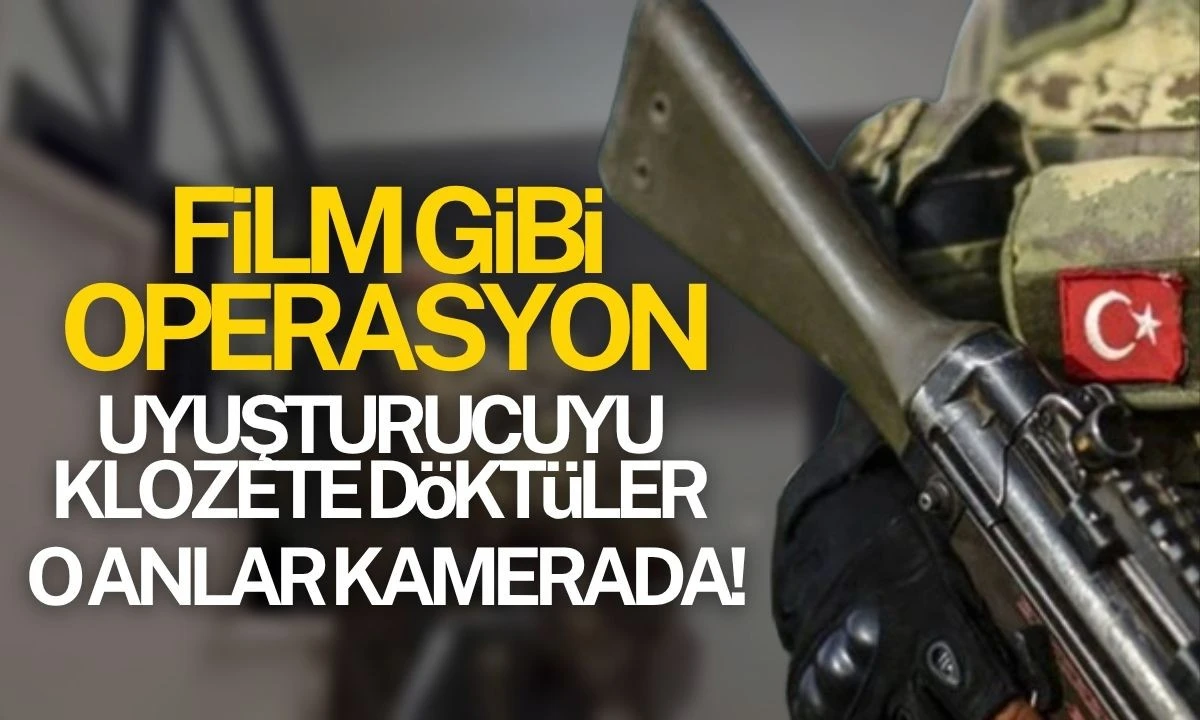 Film Gibi Operasyon:Uyuşturucuyu Klozete döktüler, saklamaya çalıştılar