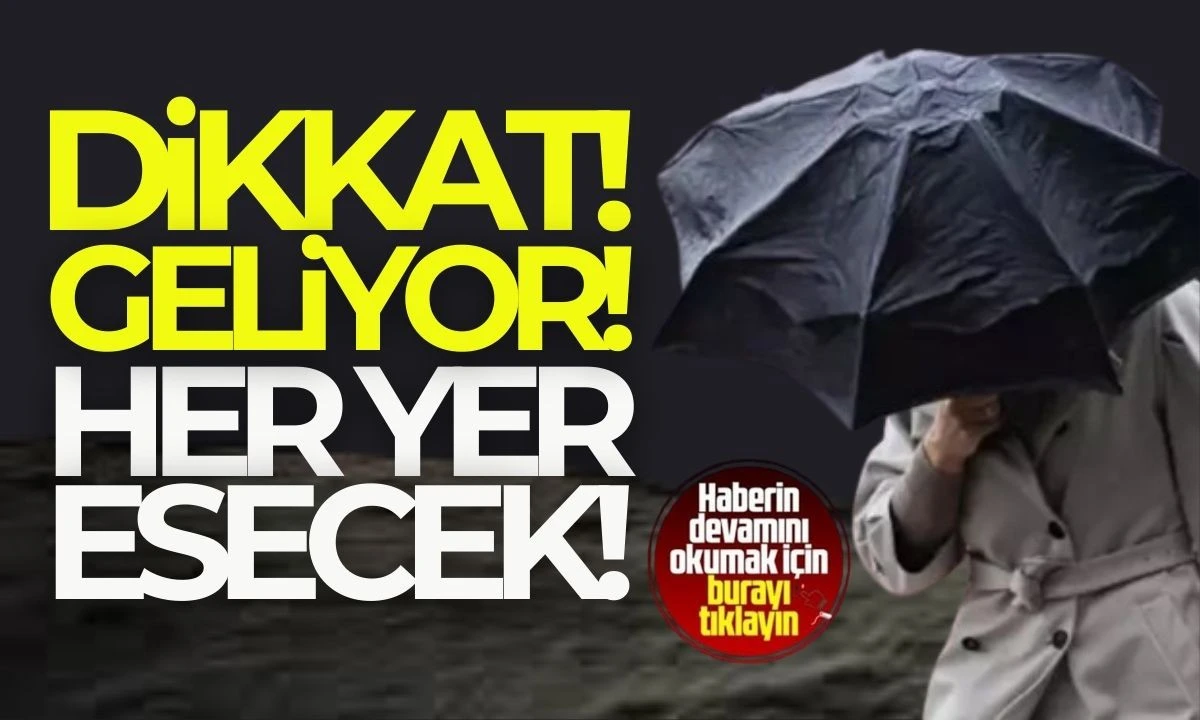Fırtına Uyarısı! Dikkat Her yer esecek! 