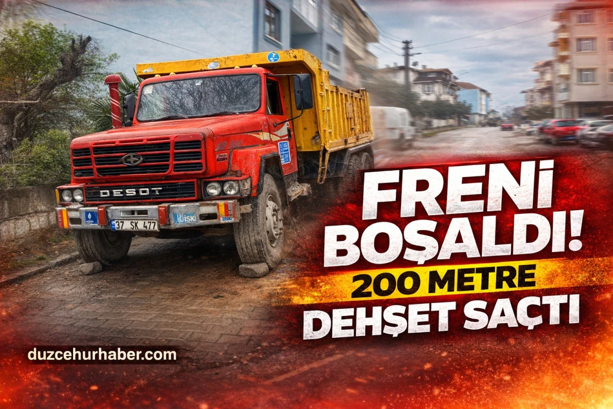 Freni Boşalan Kamyon Dehşet Sa&ccedil;tı: 1 Kişi Hayatını Kaybetti