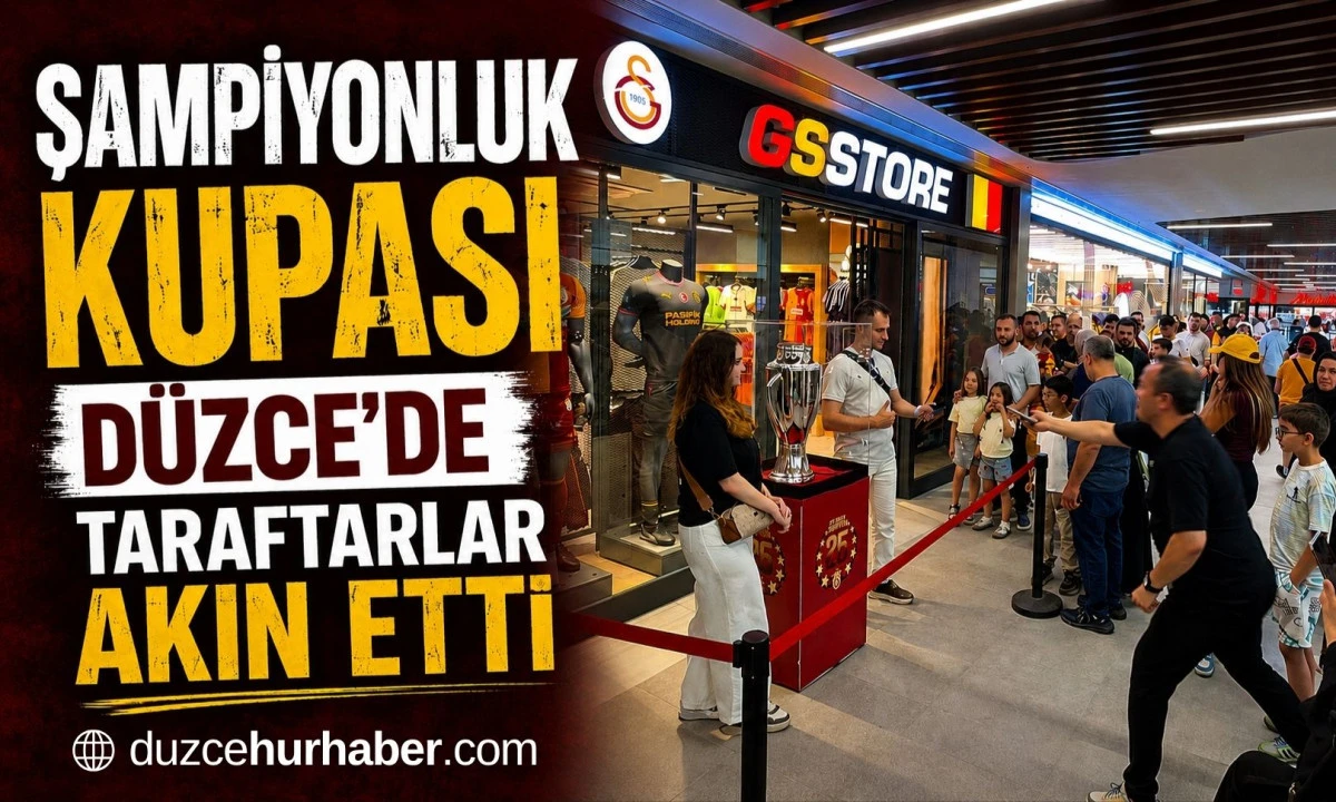 Galatasaray Kupası D&uuml;zce'ye Geldi, Taraftarlar Akın Etti