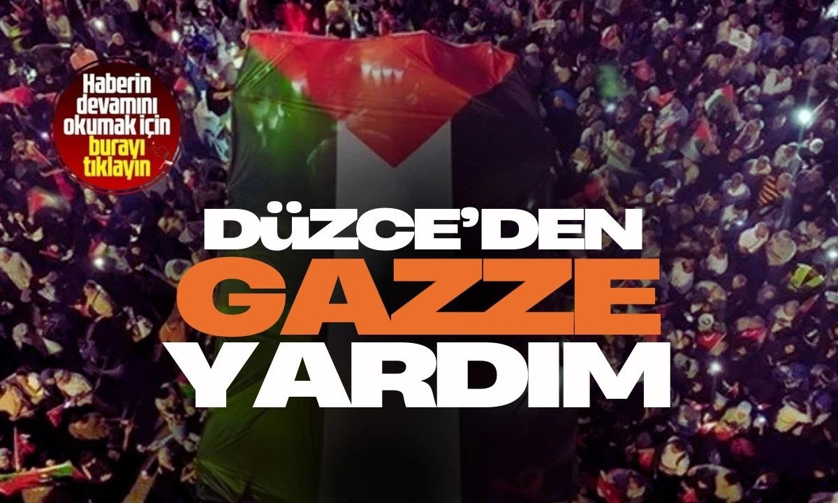 GAZZE İ&Ccedil;İN D&Uuml;ZCE'DEN 23 BİN BEBEK MAMASI