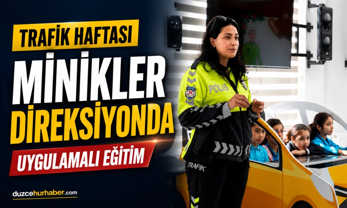 Geleceğin S&uuml;r&uuml;c&uuml;leri Trafik Parkurunda Eğitim Aldı