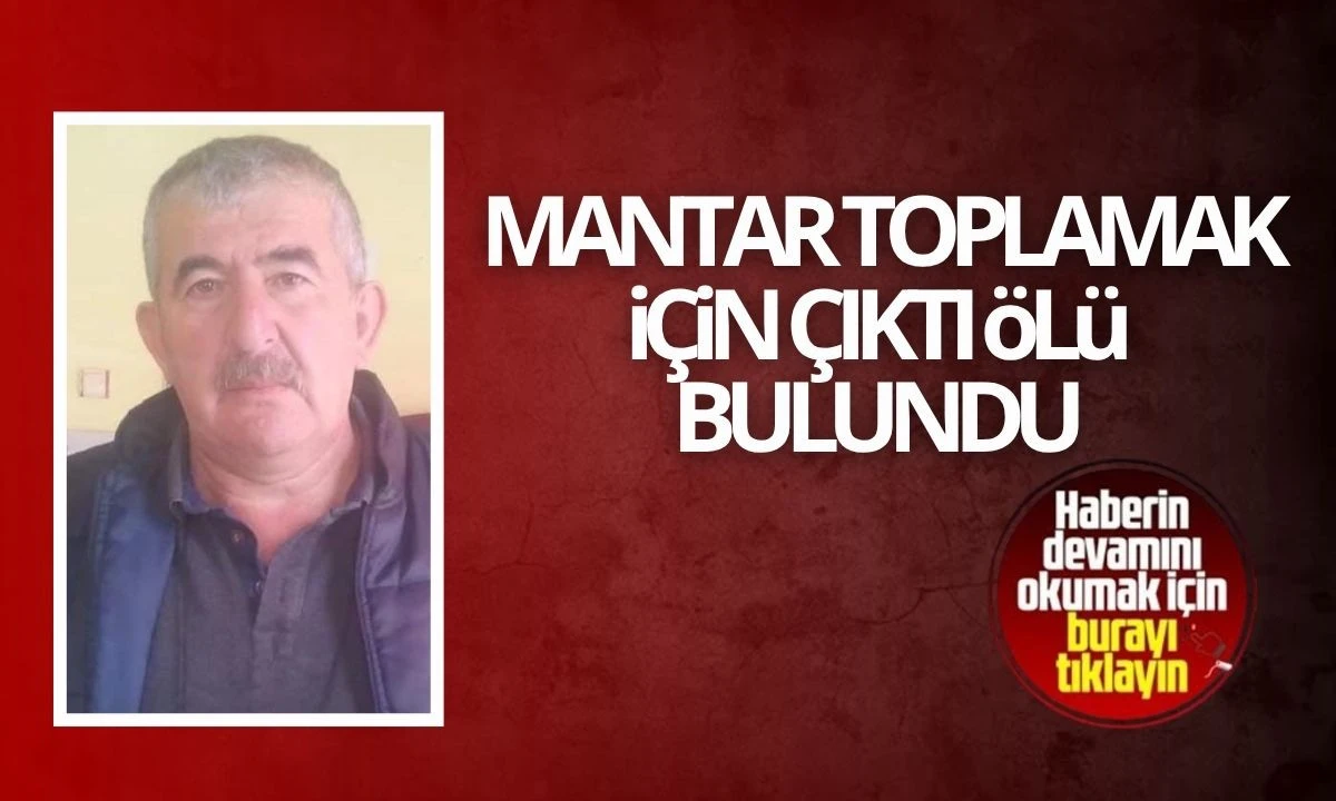 Gıyasi Karademir mantar toplamak için çıktı ölü bulundu 