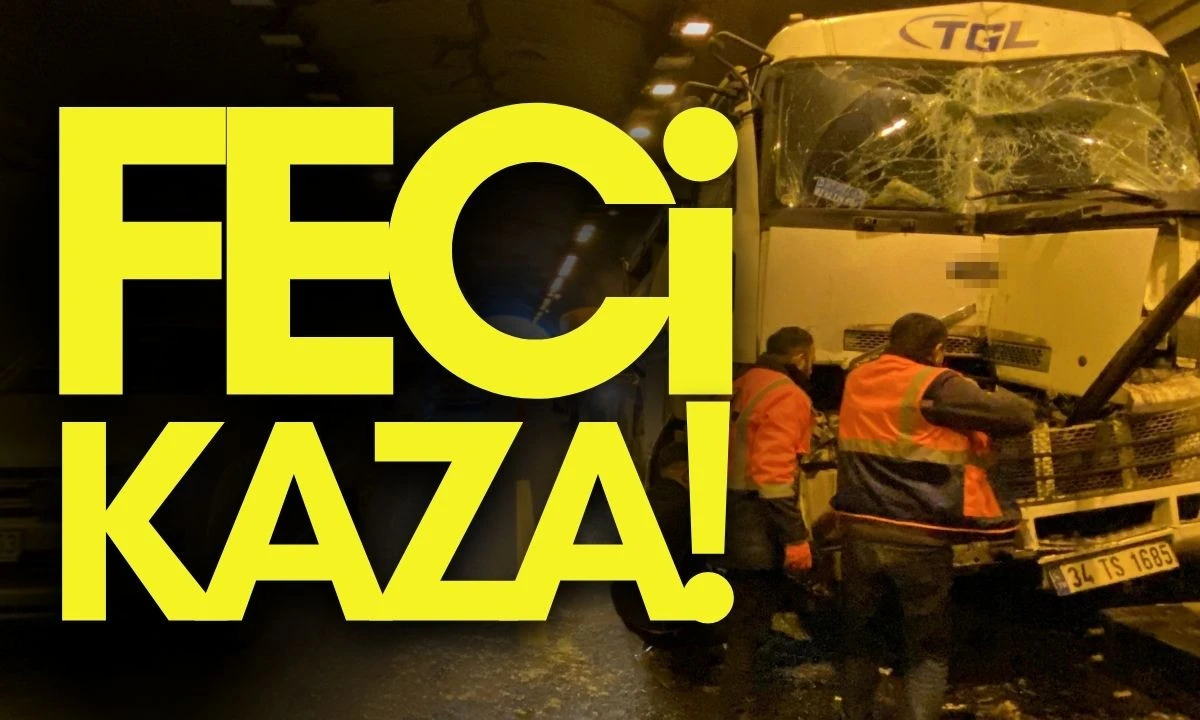 G&uuml;ltepe T&uuml;neli Kazası Trafiği Fel&ccedil; Etti