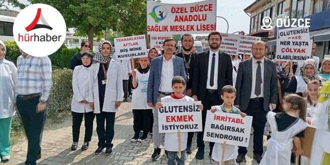 Hastane bahçesinde ücretsiz sağlık taraması yaptılar