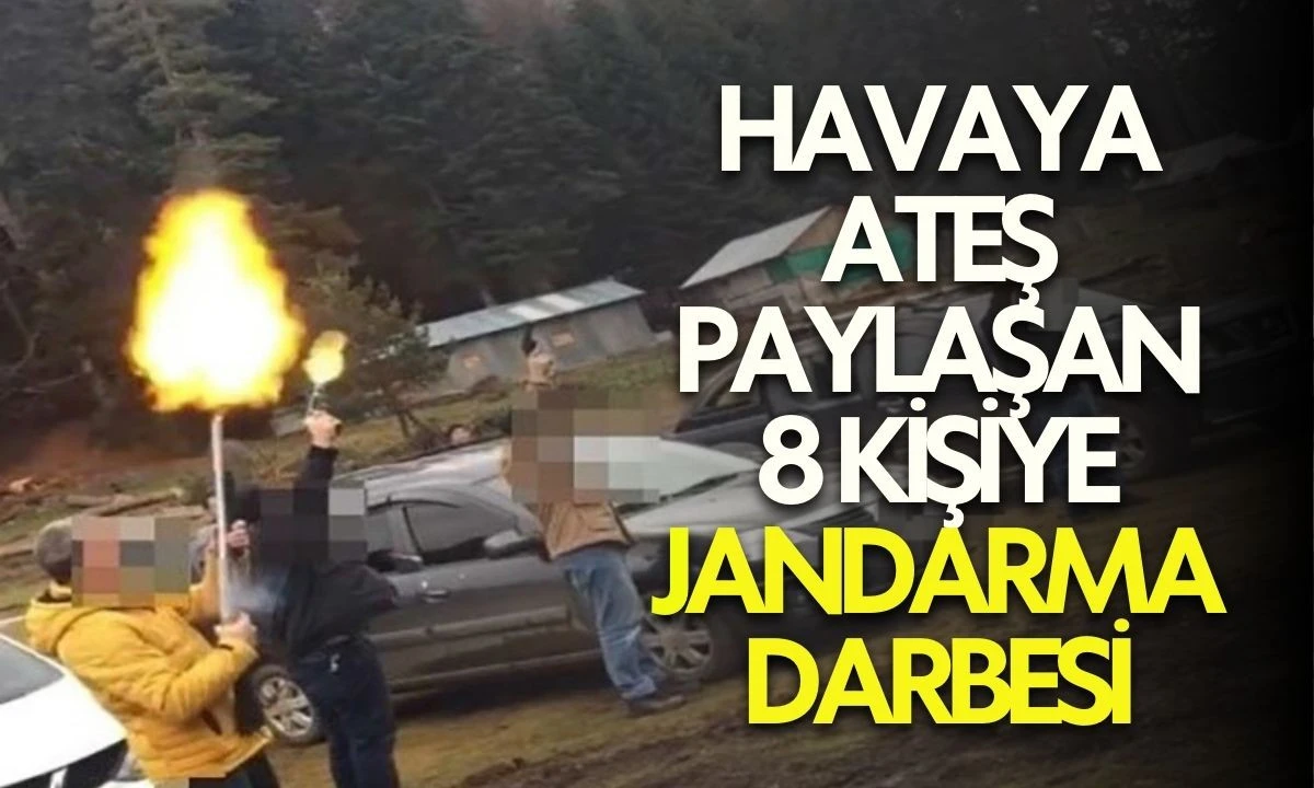 Havaya Ateş Paylaşan 8 Kişiye Jandarma Darbesi