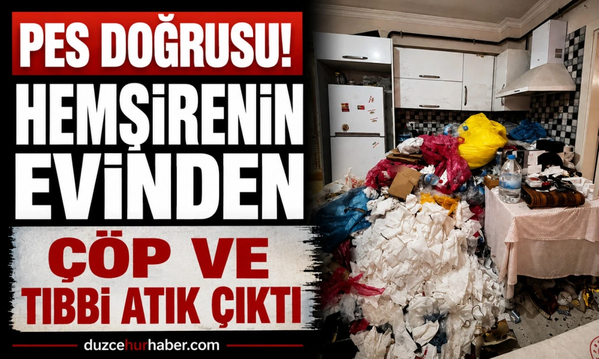 Hemşirenin Kiraladığı Evden Tıbbi Atık ve Tavana Ulaşan &Ccedil;&ouml;pler &Ccedil;ıktı