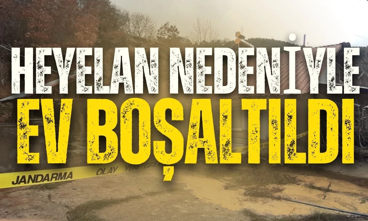 Heyelan nedeniyle 3 ev boşaltıldı