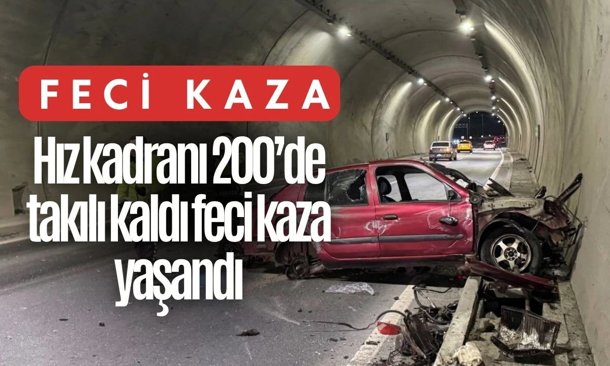 Hız kadranı 200’de takılı kaldı feci kaza yaşandı