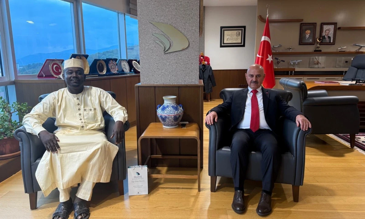 Ibrahim Souleymane Mahamat Düzce’ye geldi.