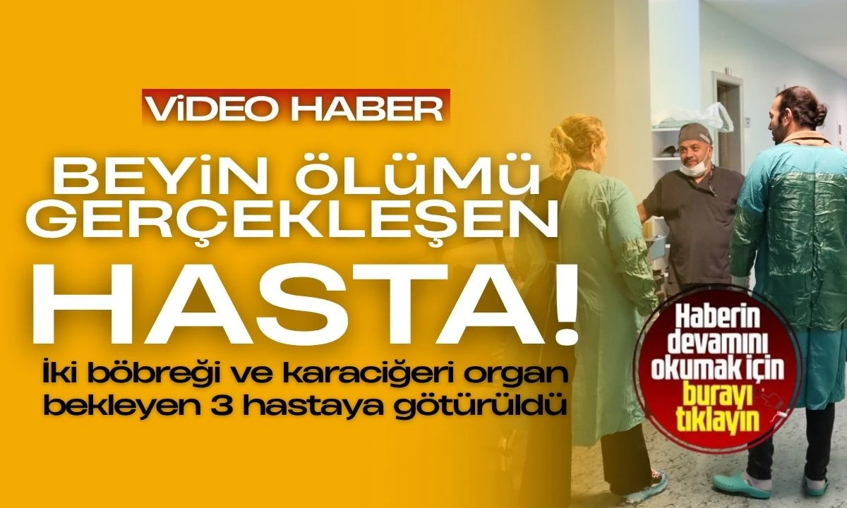 İki böbreği ve karaciğeri organ bekleyen 3 hastaya götürüldü