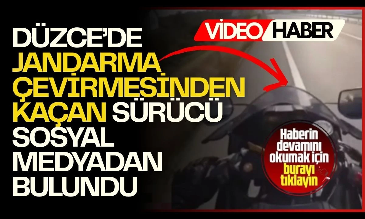 Jandarma &Ccedil;evirmesinden Ka&ccedil;an S&uuml;r&uuml;c&uuml; Sosyal Medyadan Bulundu