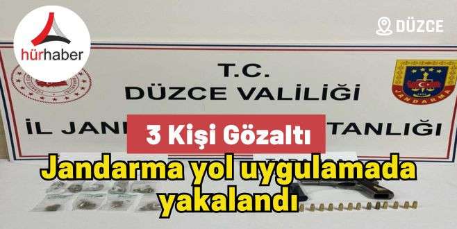 Jandarma yol uygulamada yakalandı