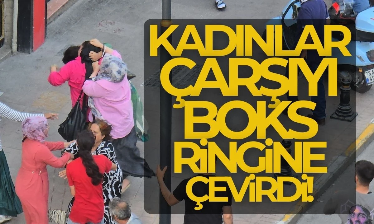 Kadınların saç saça kavgası kamerada