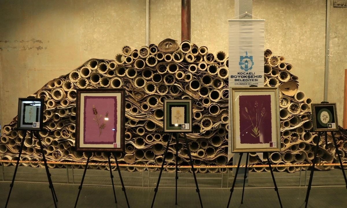 Kağıtta açan çiçekler sergisi SEKA’da açıldı