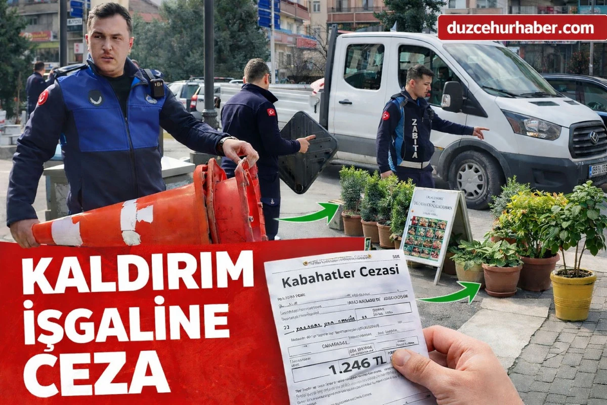 Kaldırım işgaline ceza