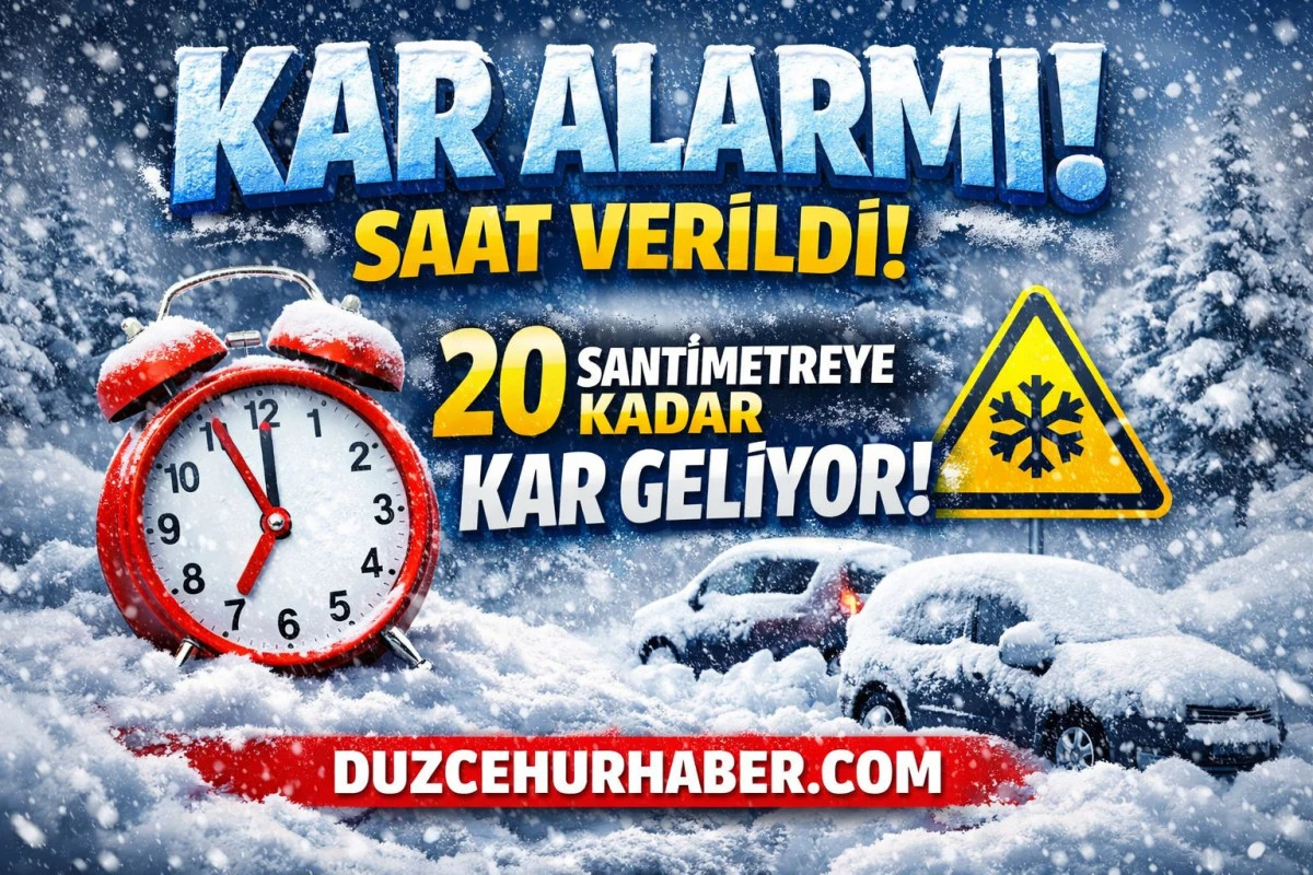 KAR ALARMI! SAAT VERİLDİ: 20 SANTİMETREYE KADAR KAR GELİYOR