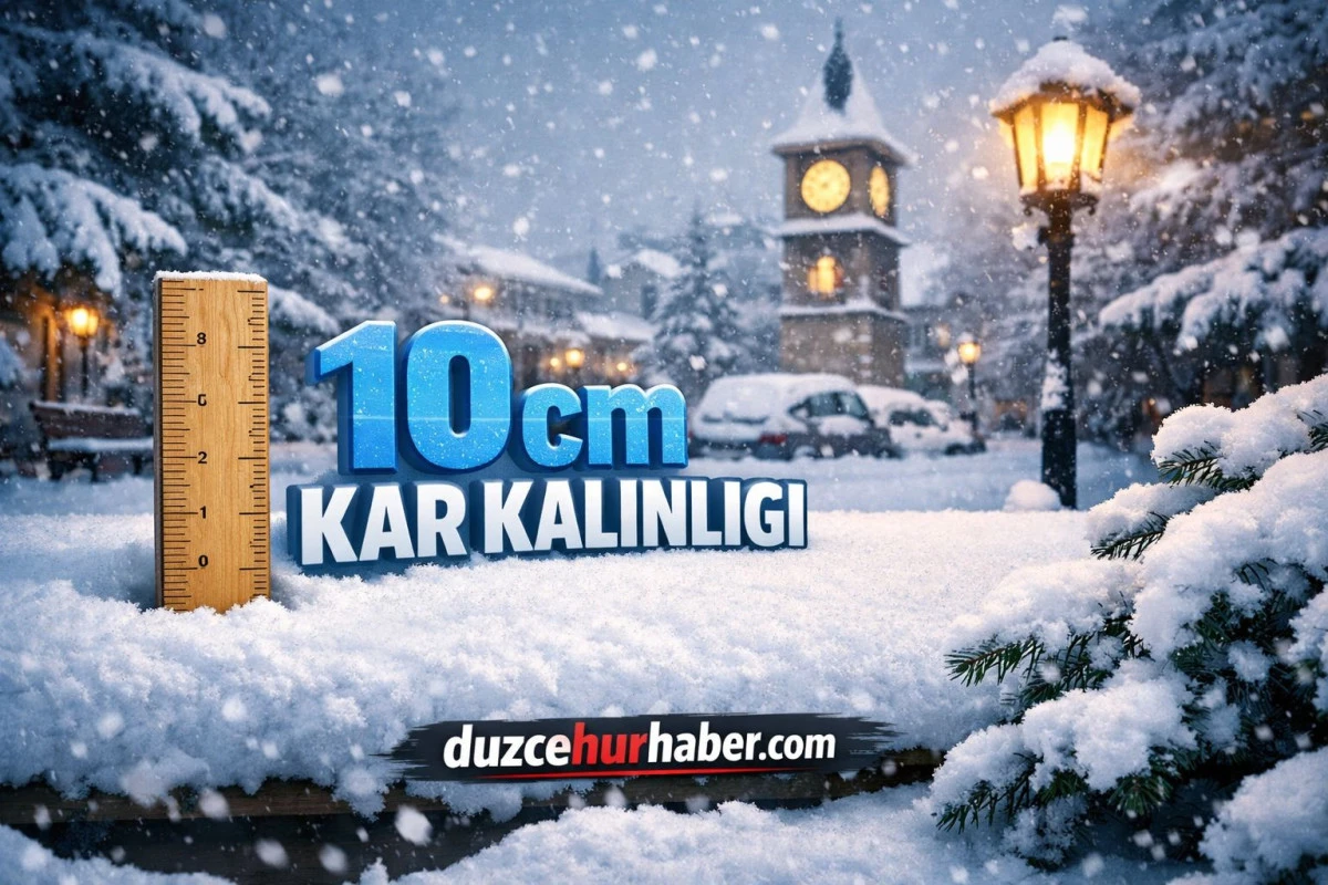 Kar kalınlığı 10 santimetreye ulaştı