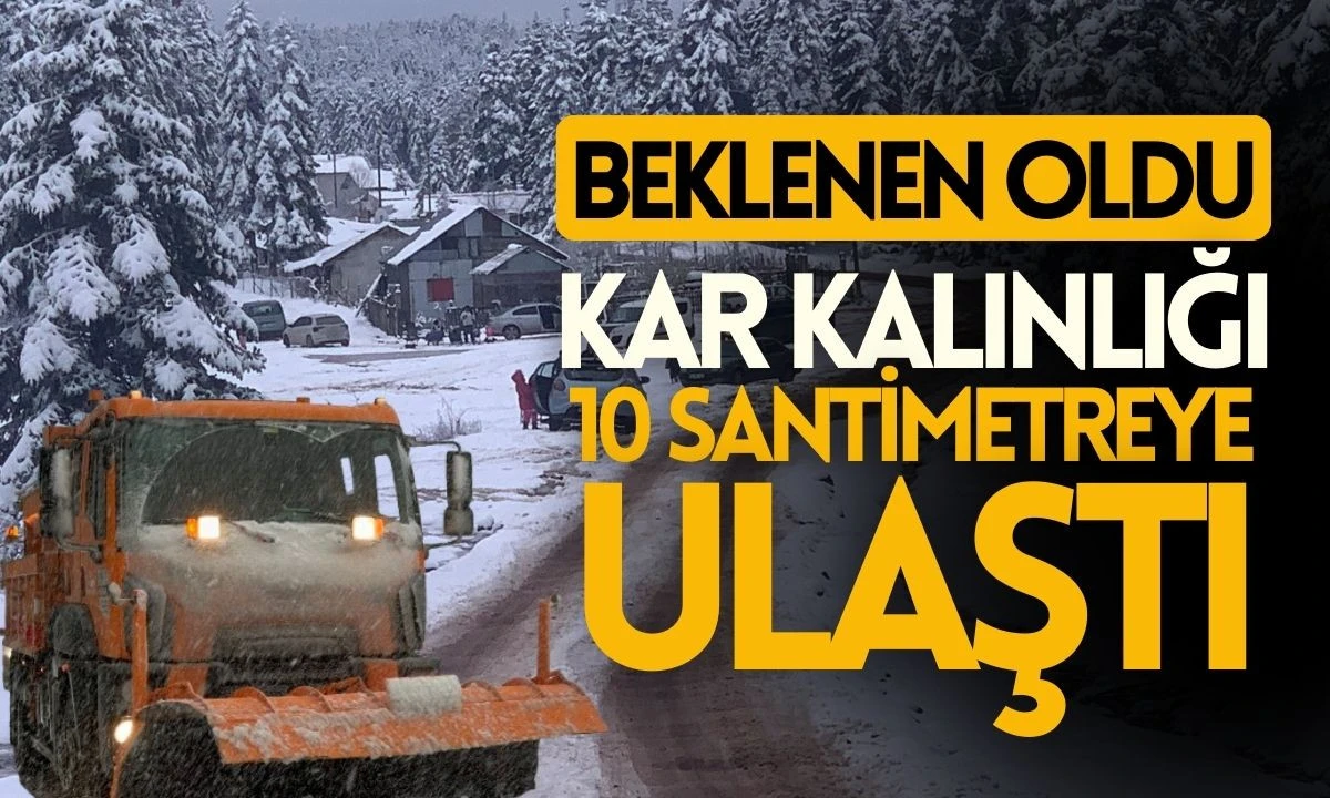 Kar kalınlığı 10 santimetreye ulaştı! Beyaz örtü ile kaplandı 