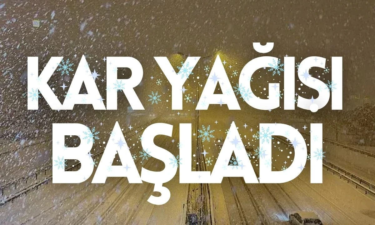 Kar yağışı başladı 