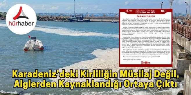 Karadeniz’deki kirliliğin müsilaj değil, alglerden kaynaklandığı ortaya çıktı