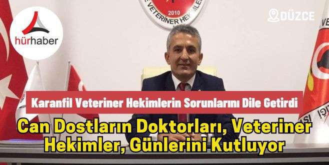 Karanfil veteriner hekimlerin sorunlarını dile getirdi