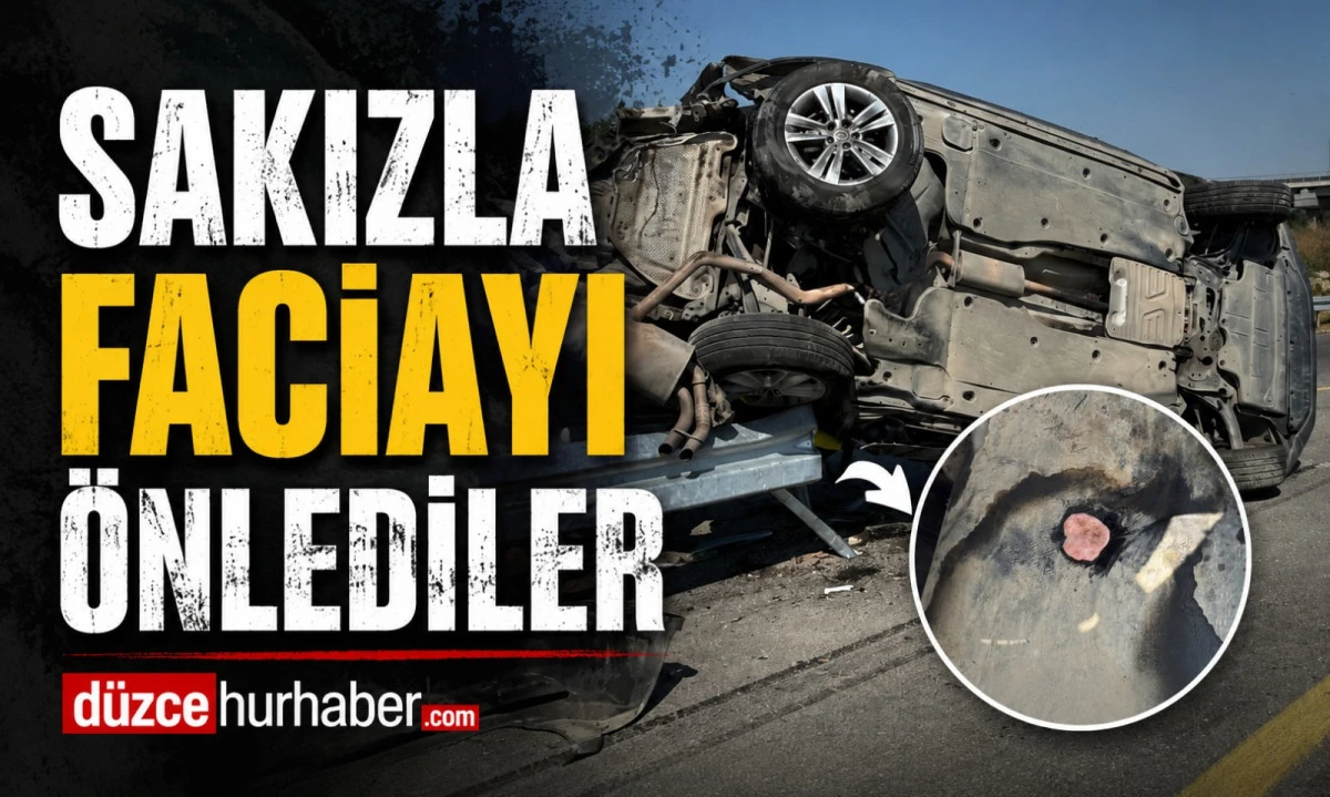 Kazada Yakıt Sızdı, İtfaiye Sakızla Faciayı &Ouml;nledi