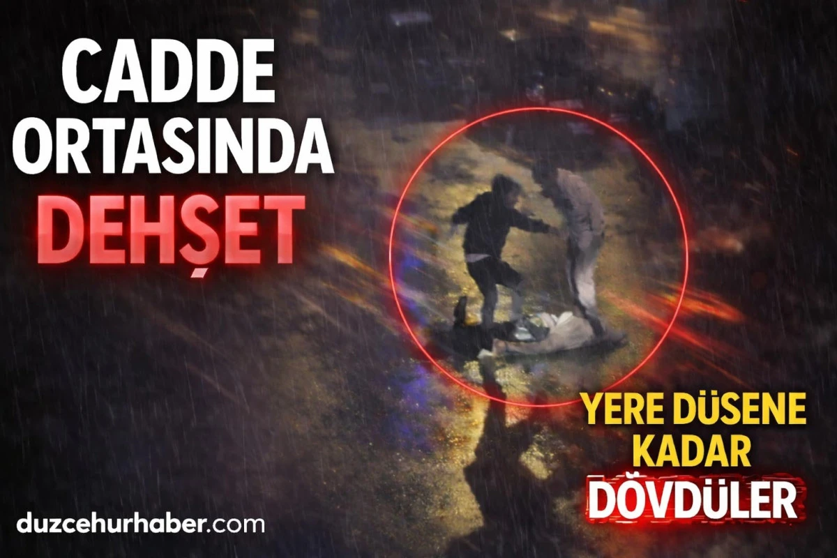 Kocaeli İzmit&rsquo;te Cadde Ortasında Darp Dehşeti: Tekme ve Yumruklarla Feci Şekilde Saldırdılar