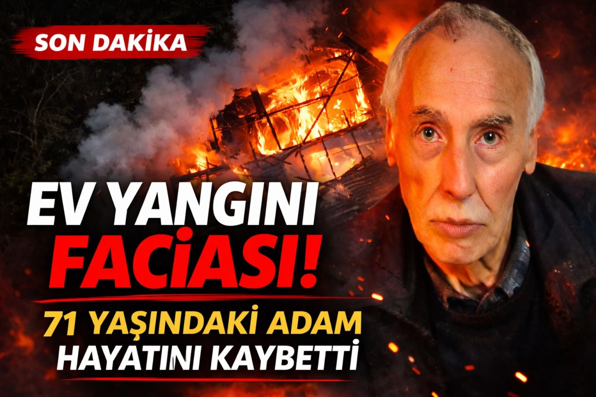 Kocaeli&rsquo;de Ev Yangını Faciası! Alevlerin Arasında Kalan 71 Yaşındaki Adam Hayatını Kaybetti