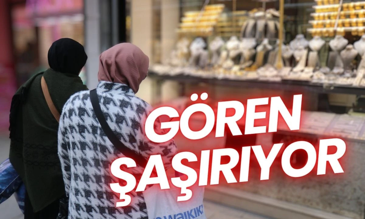 Kuyumcuda onu g&ouml;ren şaşırıyor 