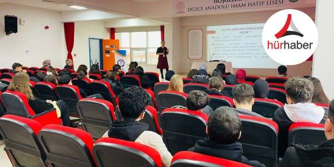 Liseli gençlere sağlık hakkı anlatıldı