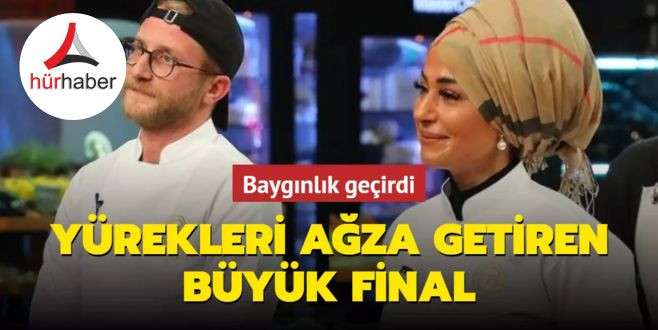 MasterChef Esra şampiyon oldu, Tahsin'in geçirdiği baygınlık yürekleri ağza getirdi!