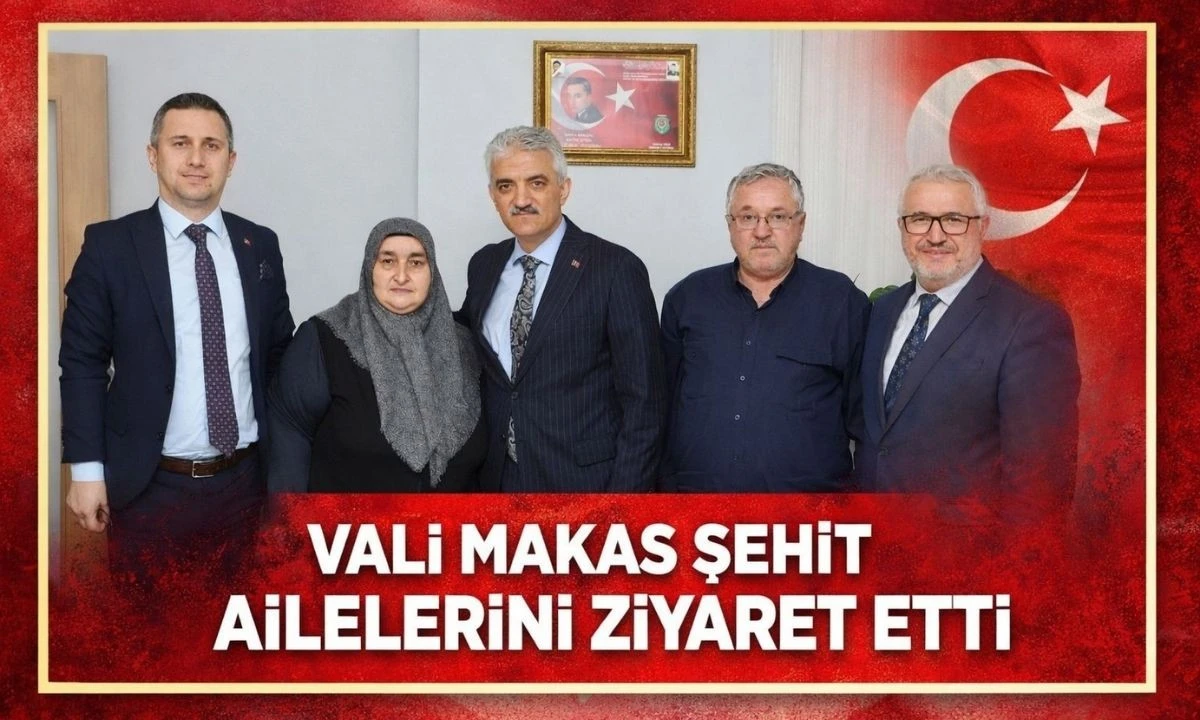 Mehmet Makas D&uuml;zce Şehit Yakınlarını Yalnız Bırakmadı 