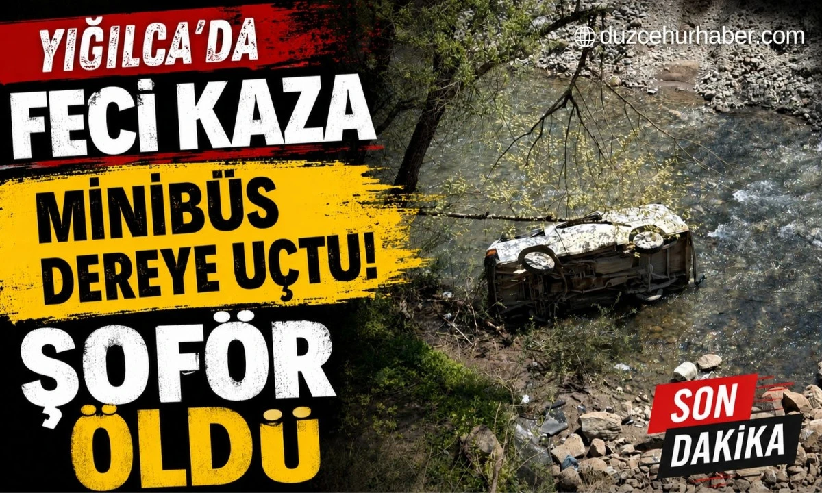 Minib&uuml;s Dereye U&ccedil;tu! S&uuml;r&uuml;c&uuml; Hayatını Kaybetti
