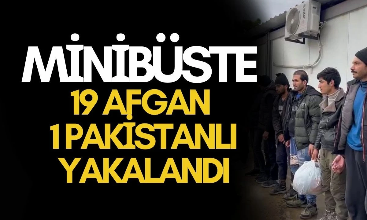 Minib&uuml;ste 19 Afgan 1 Pakistanlı Yakalandı