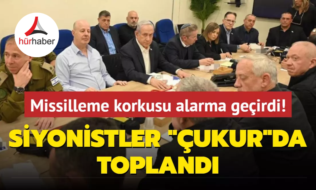 Missilleme korkusu alarma ge&ccedil;irdi! Siyonistler &ccedil;ukurda toplandı