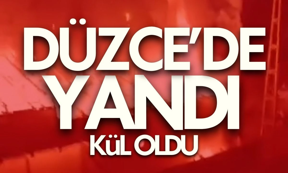 Mobilya At&ouml;lyesi Alevler İ&ccedil;inde: D&uuml;zce Haber