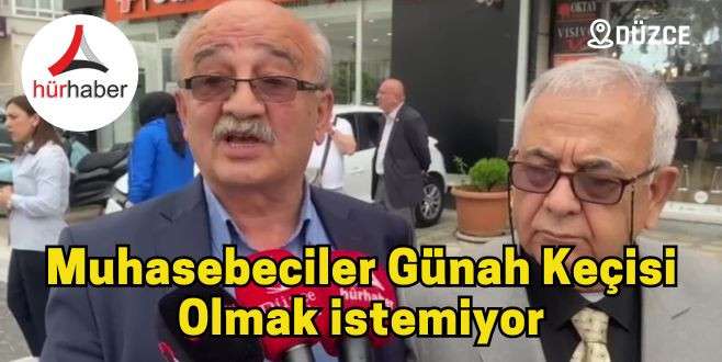 Muhasebeciler günah keçisi olmak istemiyor