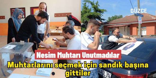 Muhtarlarını seçmek için sandık başına gittiler