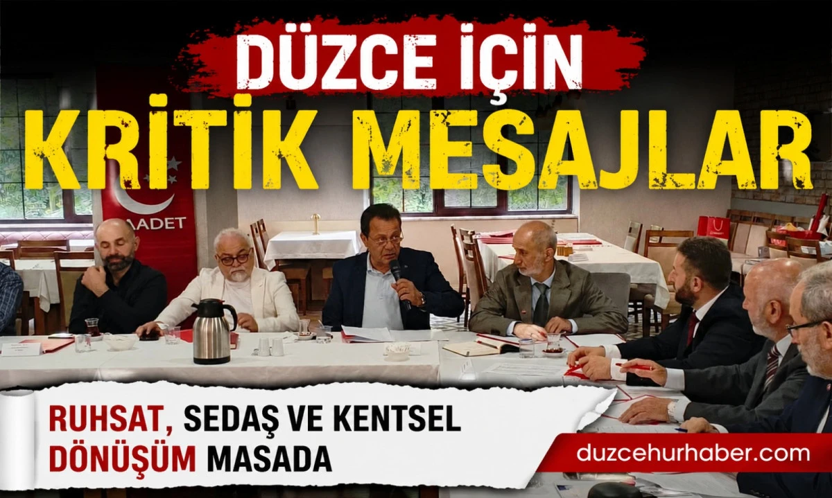 M&uuml;teahhitlerden D&uuml;zce İ&ccedil;in Kritik Uyarılar: Ruhsat, SEDAŞ ve Kentsel D&ouml;n&uuml;ş&uuml;m Masada