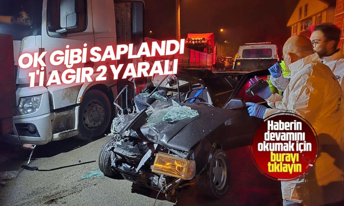 Ok gibi saplandı: 1'i ağır 2 yaralı