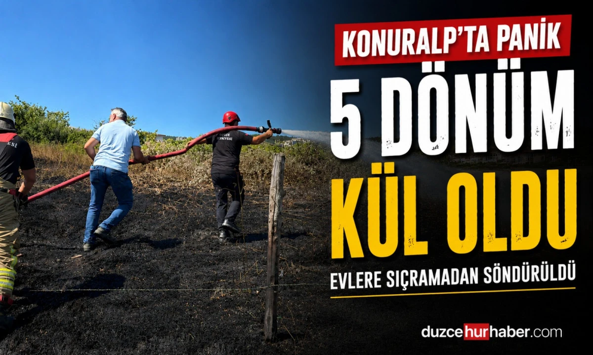 Otluk Alandaki Yangın Korkuttu