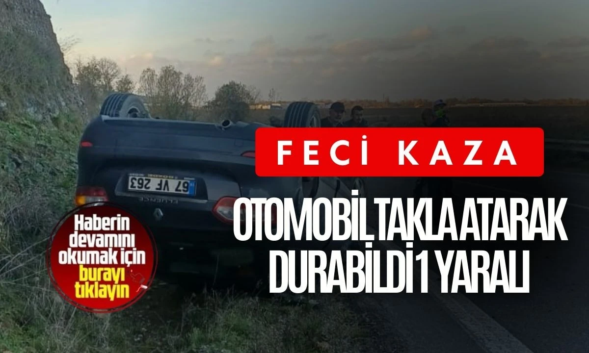 Otomobil takla atarak durabildi: 1 yaralı