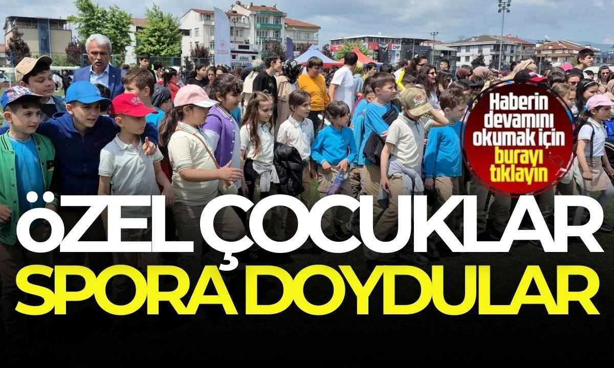 Özel çocuklar sportif faaliyetler ile eğlendi