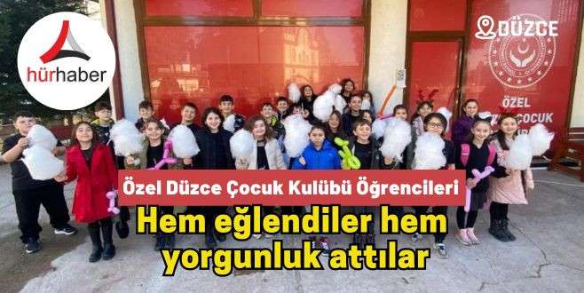 Özel Düzce Çocuk Kulübü Öğrencileri Hem eğlendiler hem  yorgunluk attılar