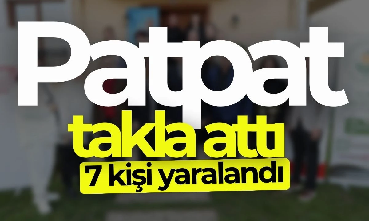 Patpat kazası 7 yaralı