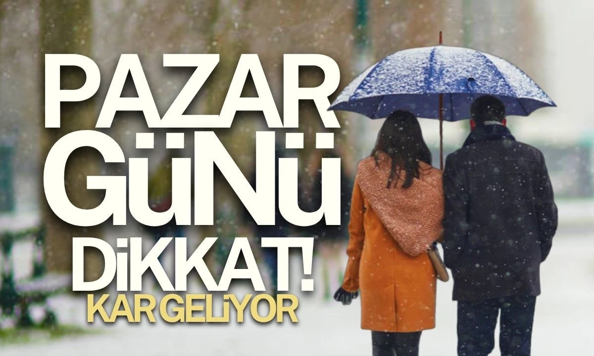 Pazar Günü Dikkat! Kar Alarmı 15-16-17-18-19 Kasım Hava Durumu  