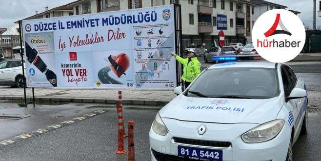 Polis otobüslerde emniyet kemeri takılması konusunda kararlı